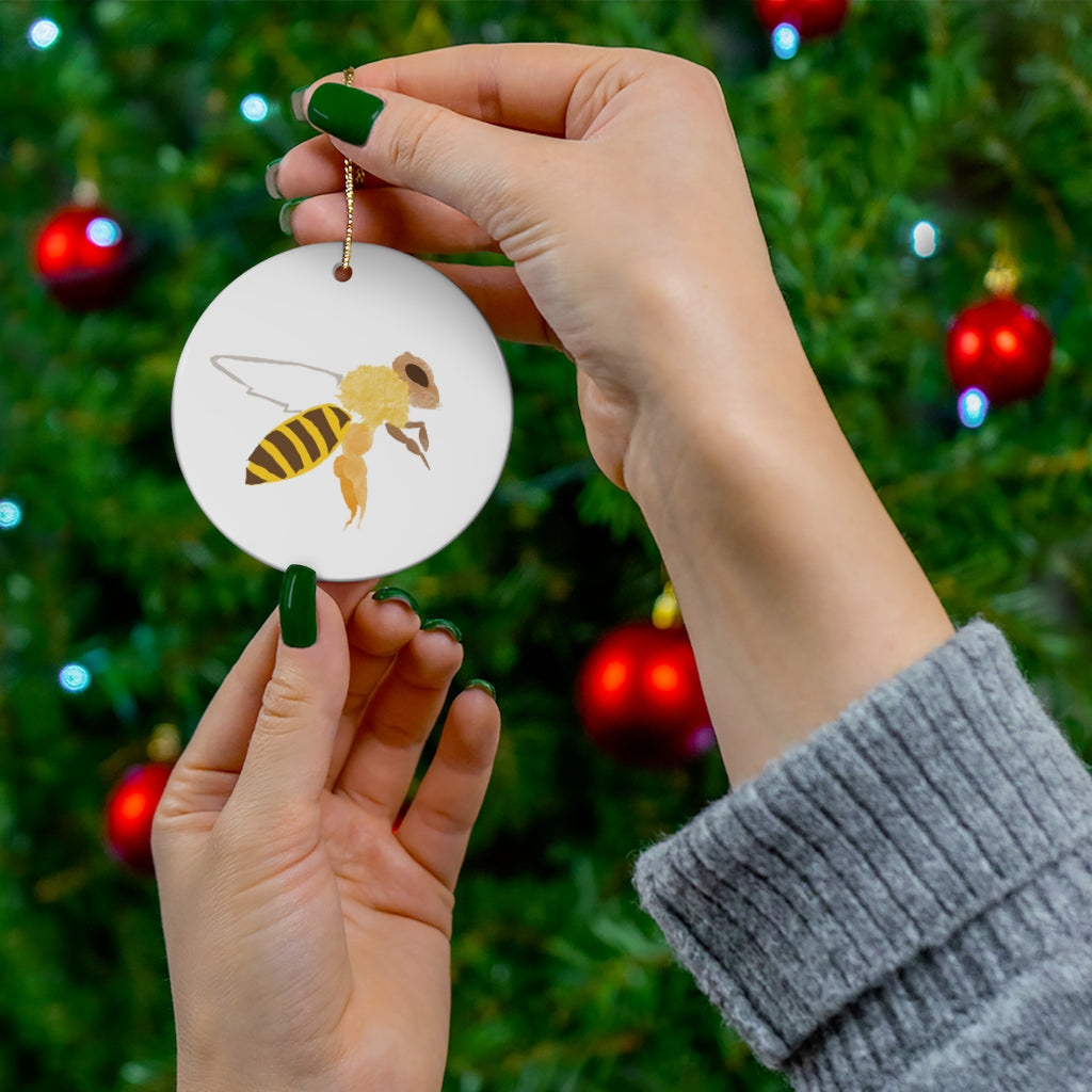 Yellow Jacket Bee - Ceramic Ornaments