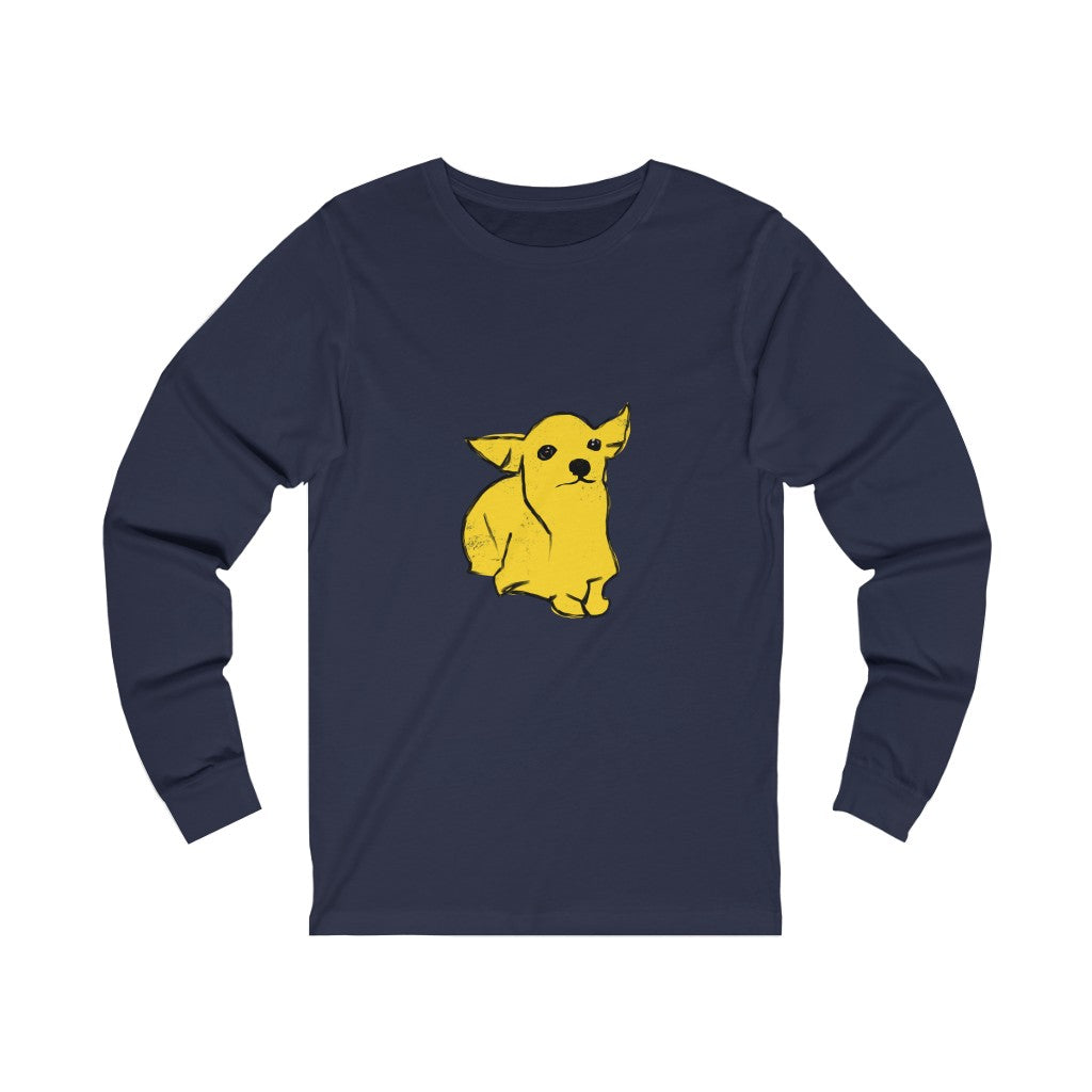 Unisex Jersey Long Sleeve Tee - Puppy