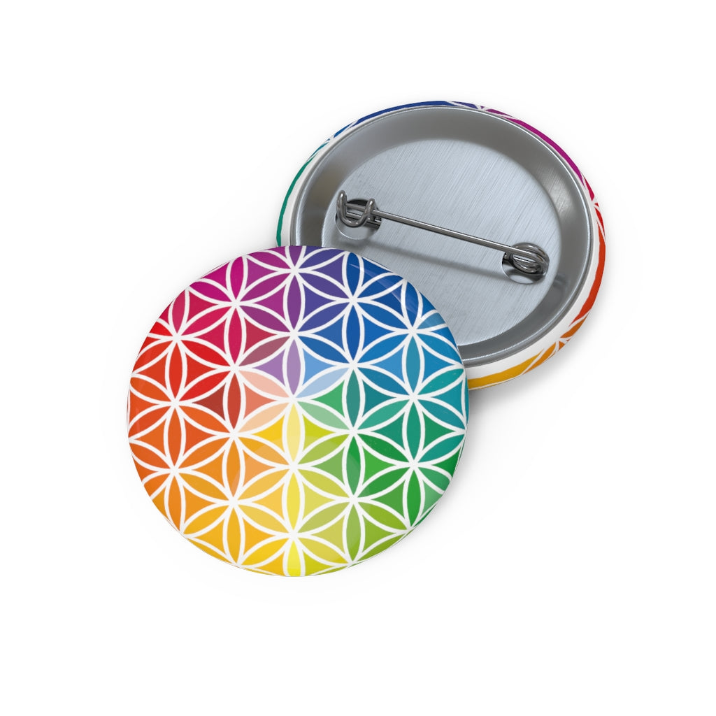 Pin Buttons - Flower of Life