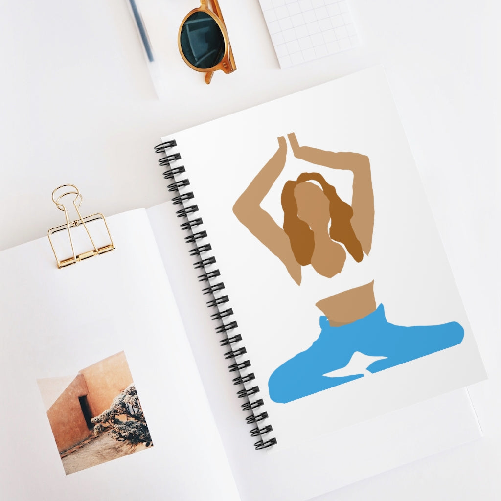 Yoga Artwork - Spiral Notebook - Ruled Line