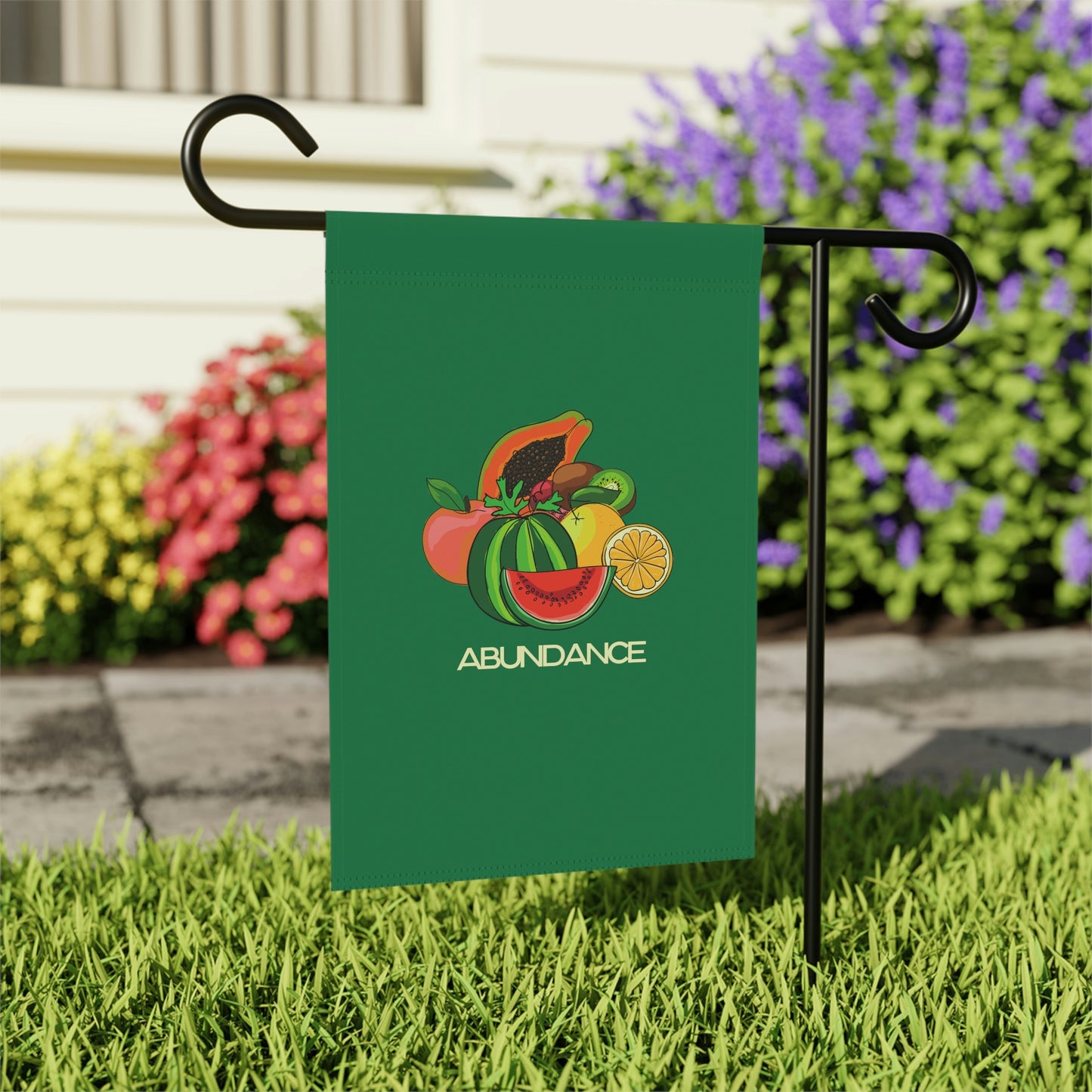 ABUNDANCE - Garden & House Banner - Green