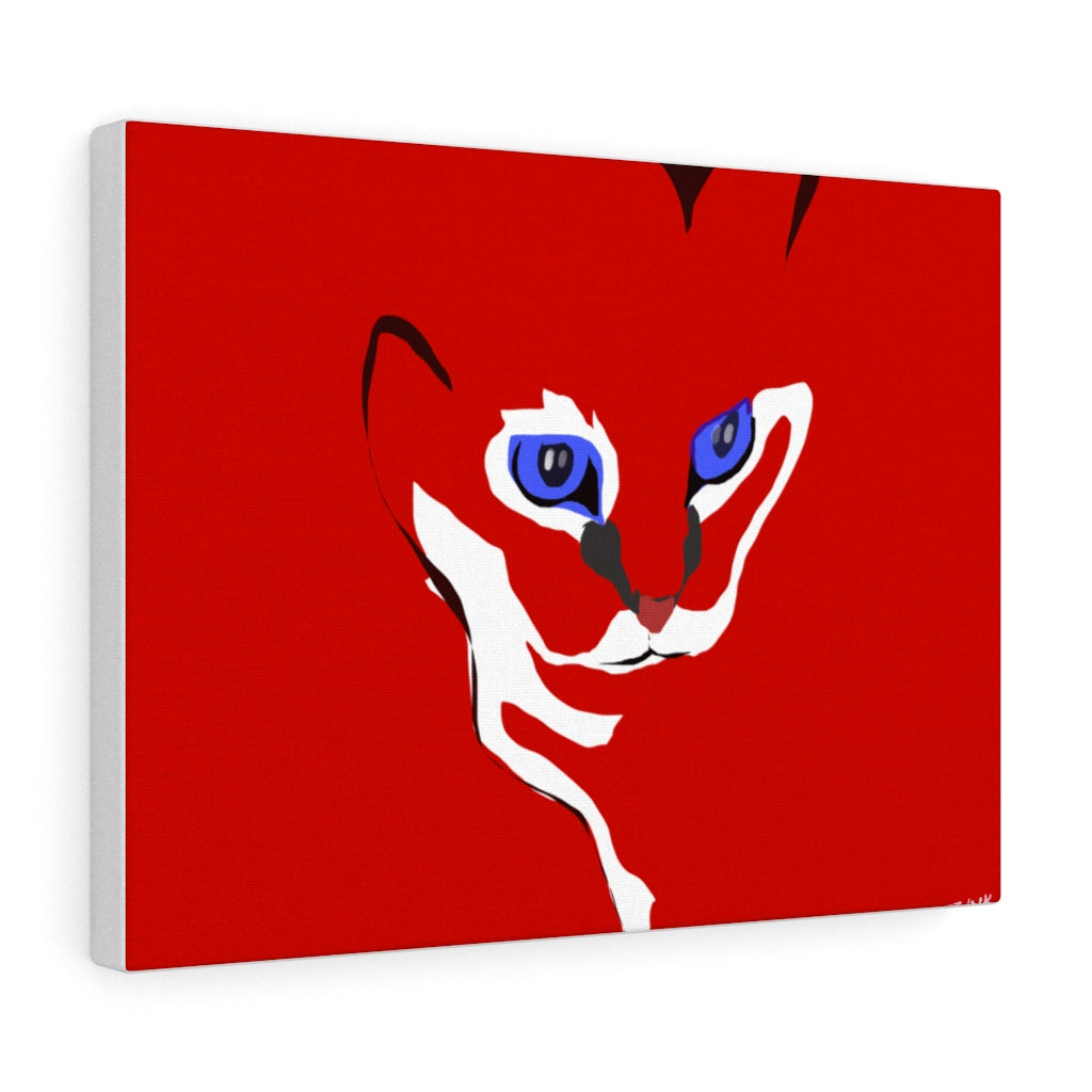 Cat Design - Red Canvas Gallery Wraps
