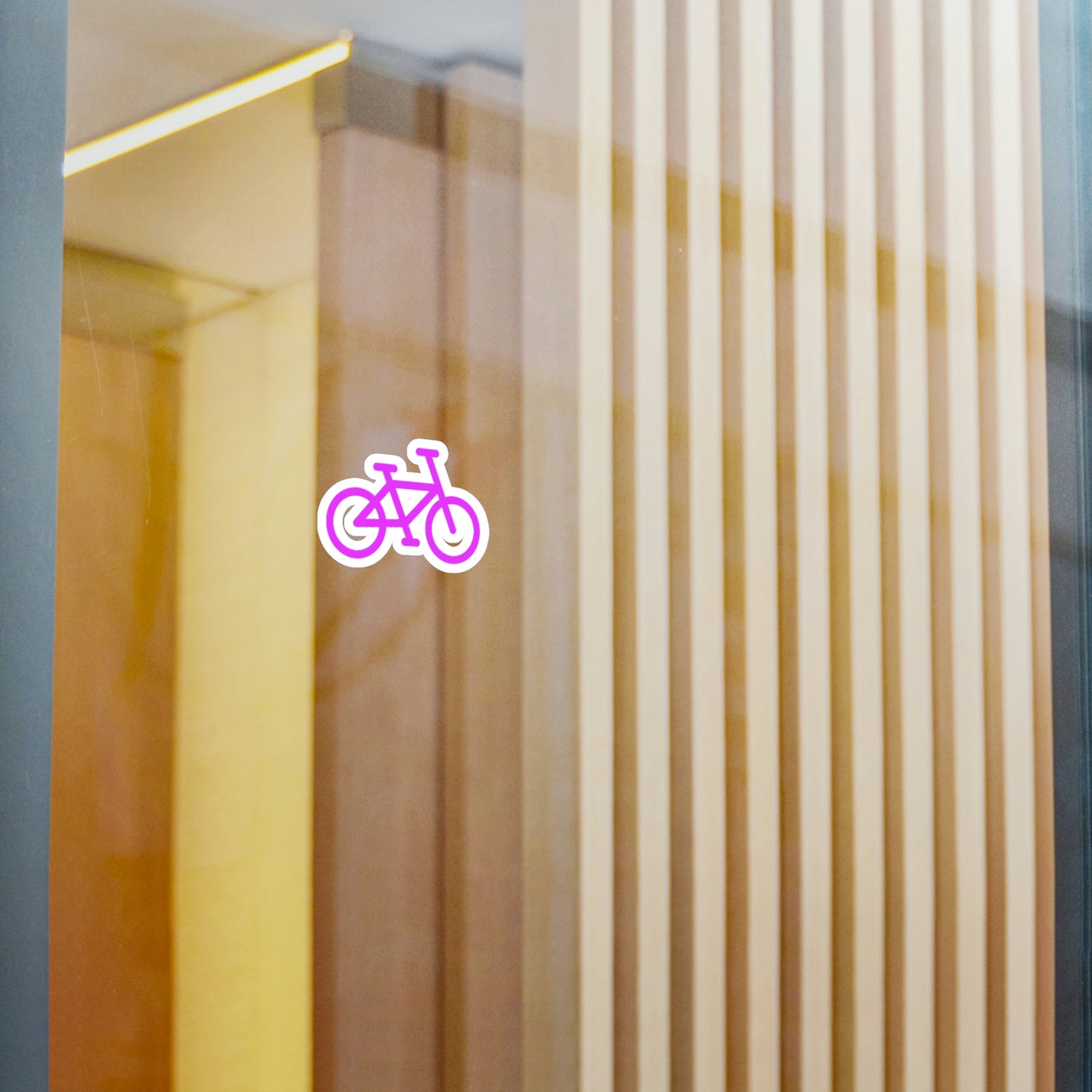 Kiss-Cut Vinyl Decals - Pink Bike