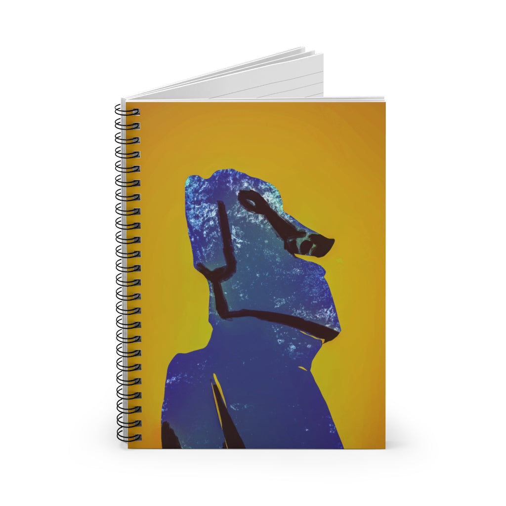 Easter Island Cover - Spiral Notebook - Ruled Line