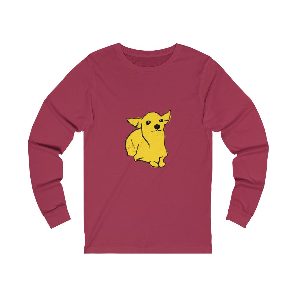 Unisex Jersey Long Sleeve Tee - Puppy