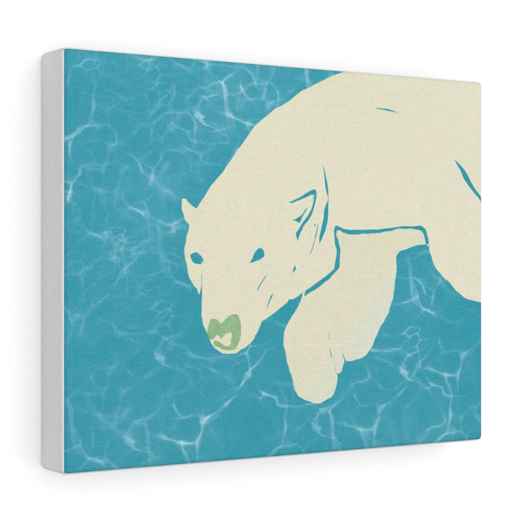 Polar Bear - Stretched canvas
