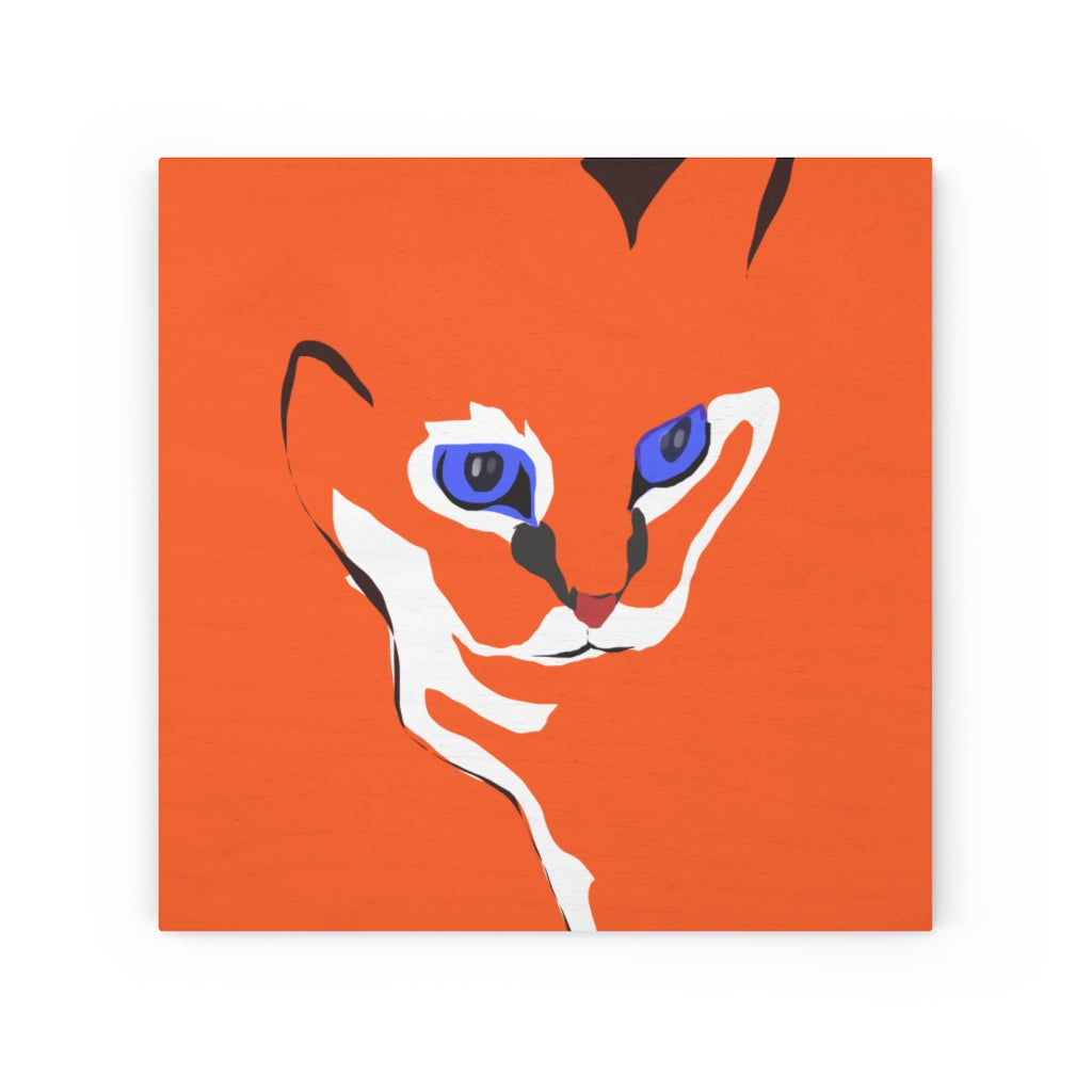 Wood Canvas - Cat Design
