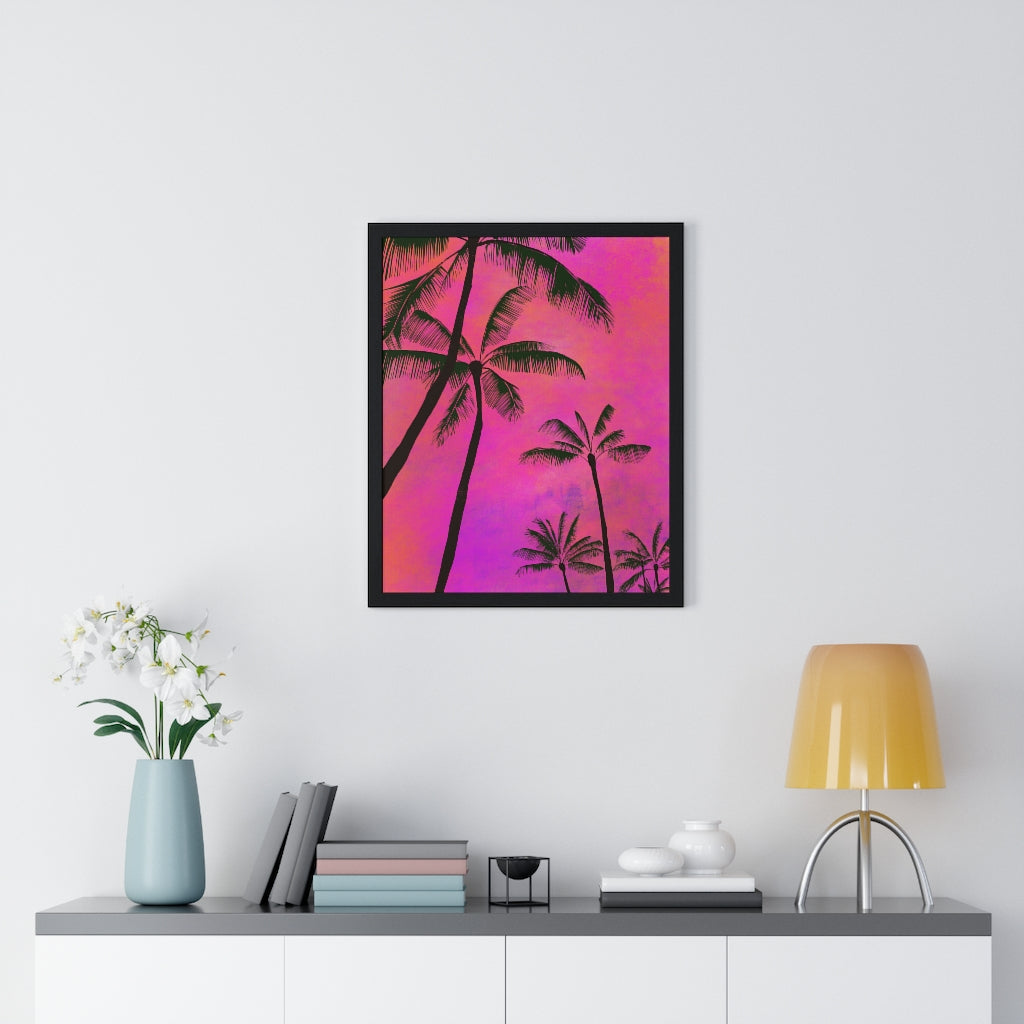 Palm Trees - Premium Framed Vertical Poster