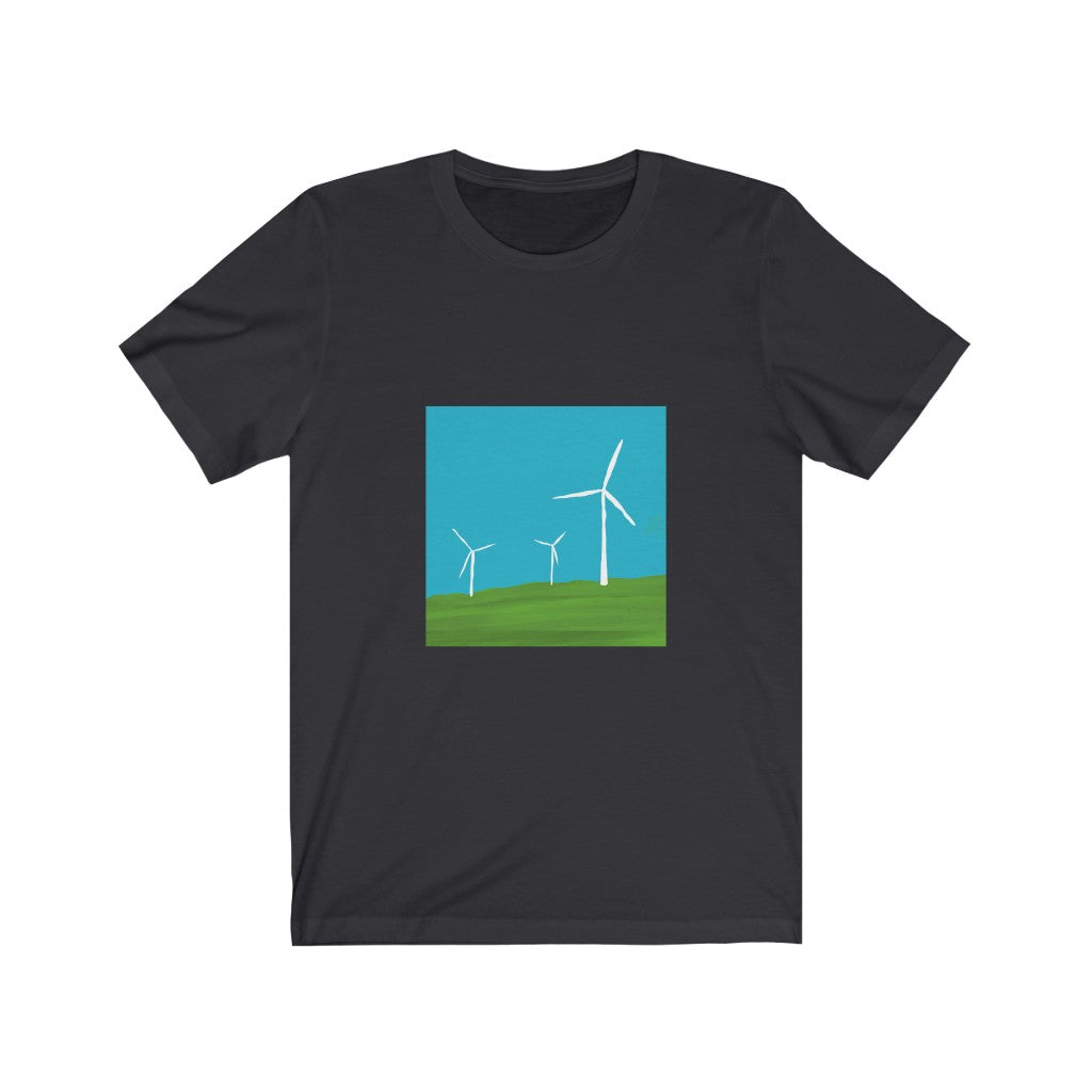 Unisex Jersey Short Sleeve Tee - Wind Turbines