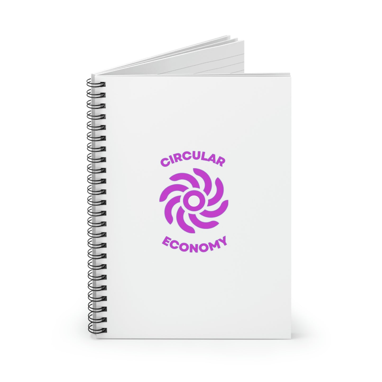 CIRCULAR ECONOMY - Spiral Notebook - Ruled Line - White Cover