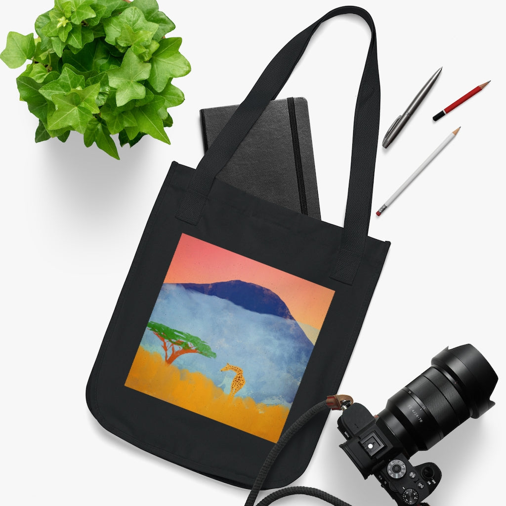 Organic Canvas Tote Bag - African Scene