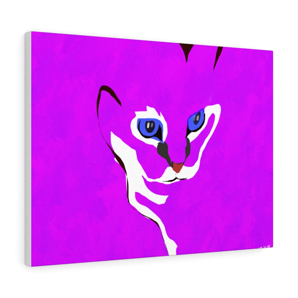 Cat Design - Fuschia Canvas Gallery Wraps