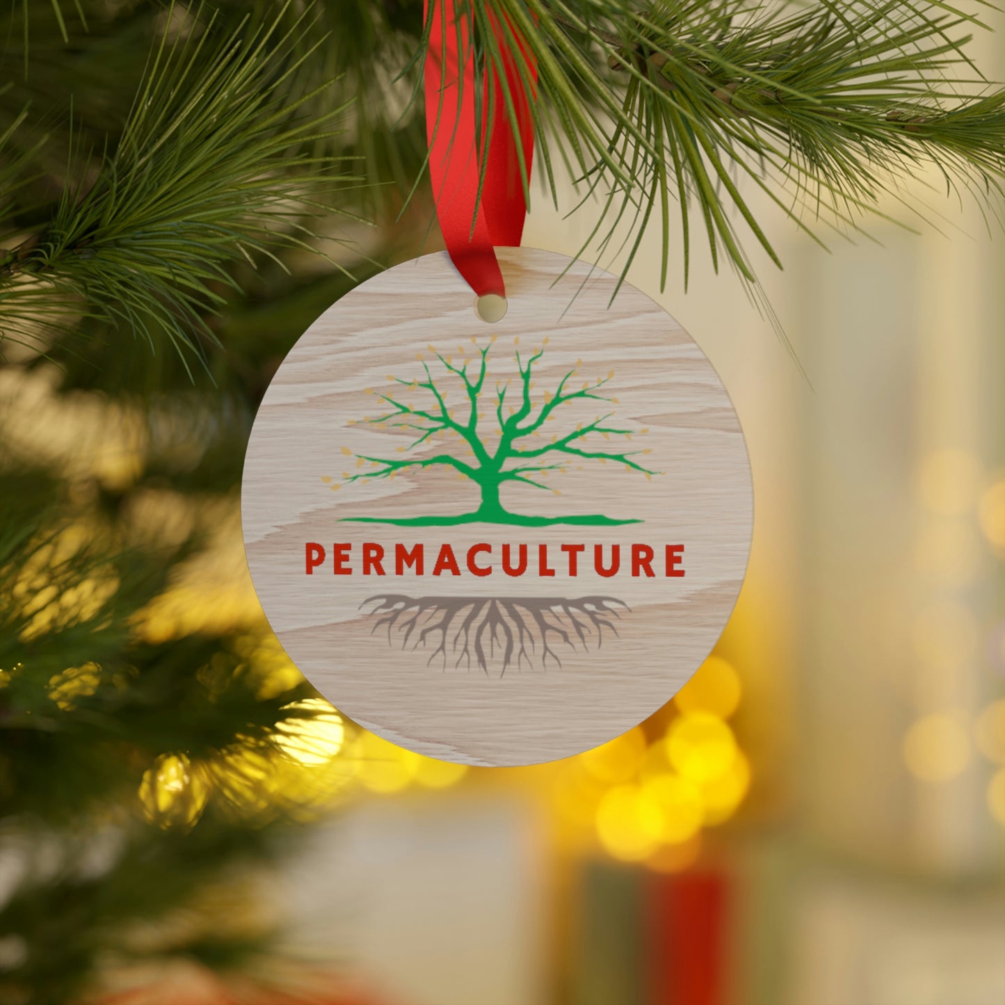 Plywood Ornament - Permaculture