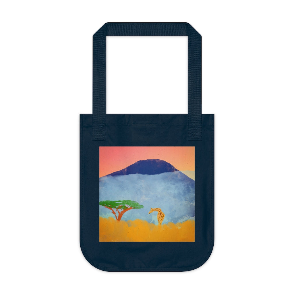 Organic Canvas Tote Bag - African Scene