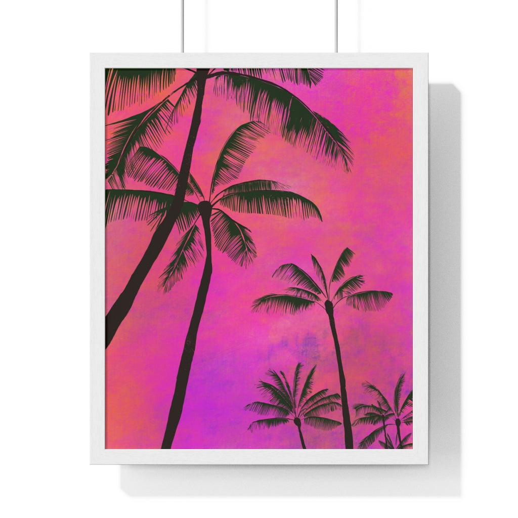 Palm Trees - Premium Framed Vertical Poster