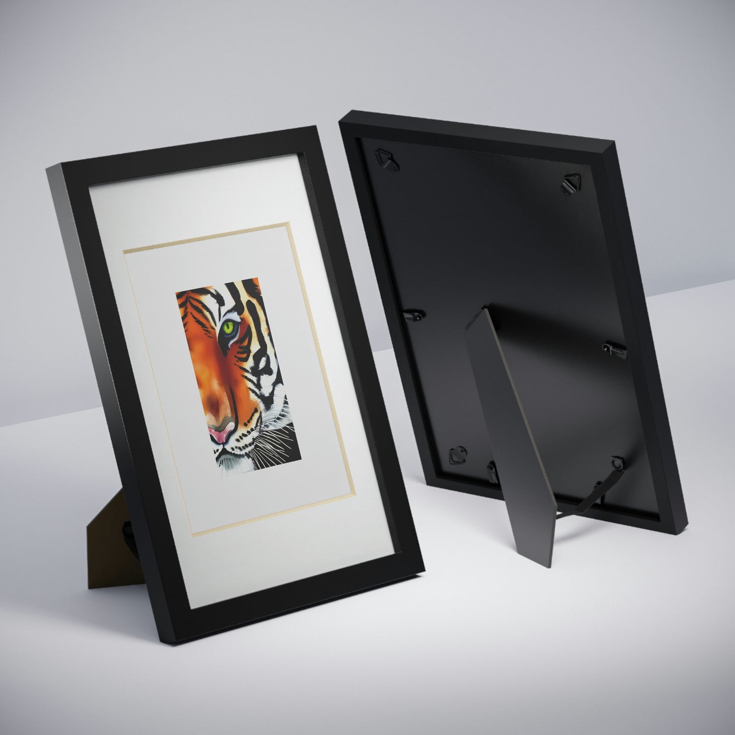 TIGER - Framed Posters, Black