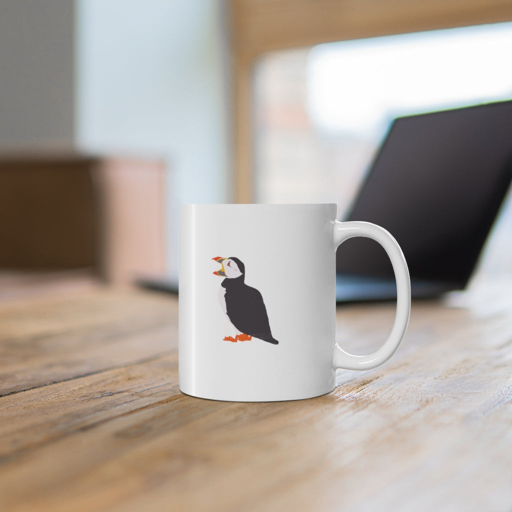 Ceramic Mug 11oz - Puffins