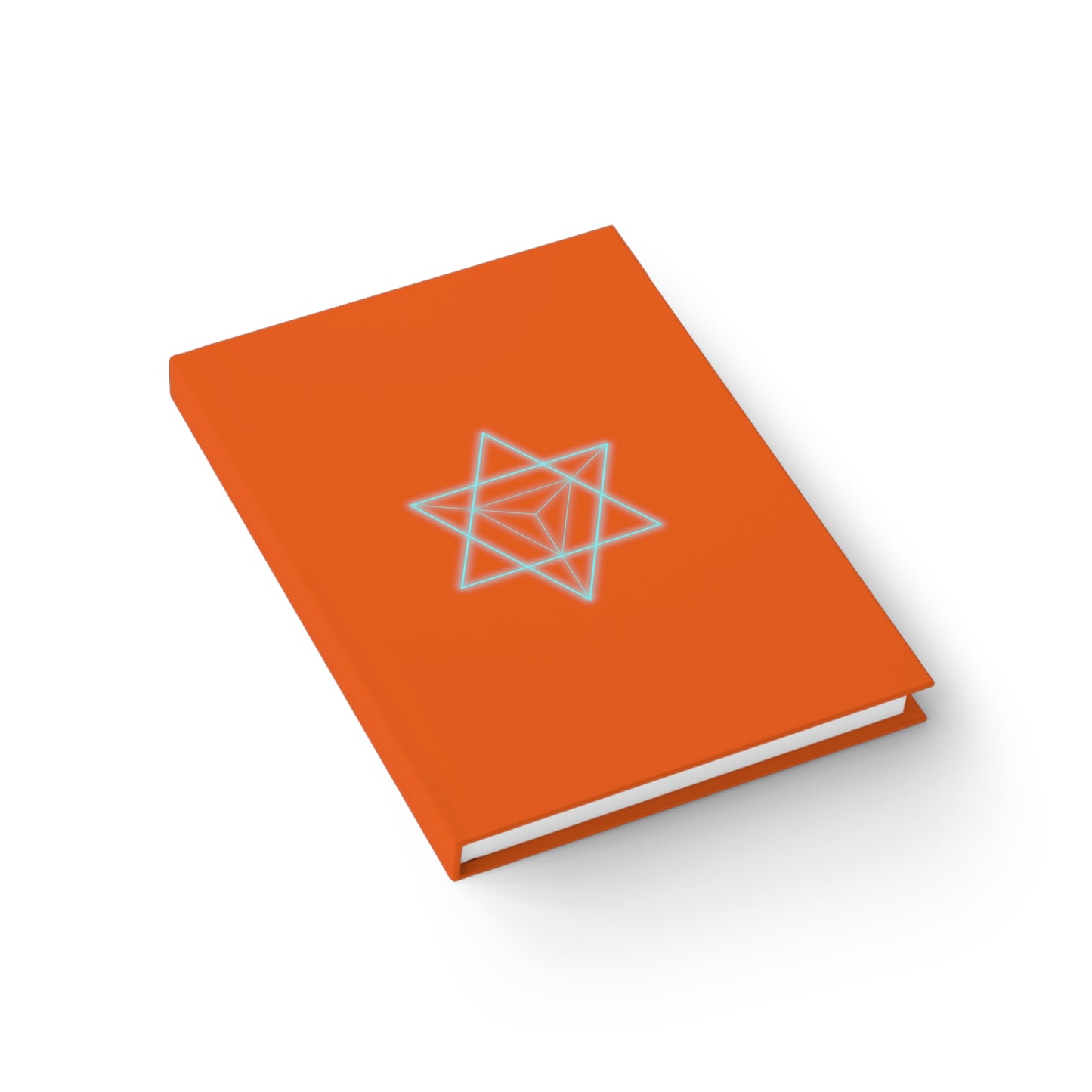 Sacred Geometry - Hardcover Journal - Ruled Line - Orange Cover