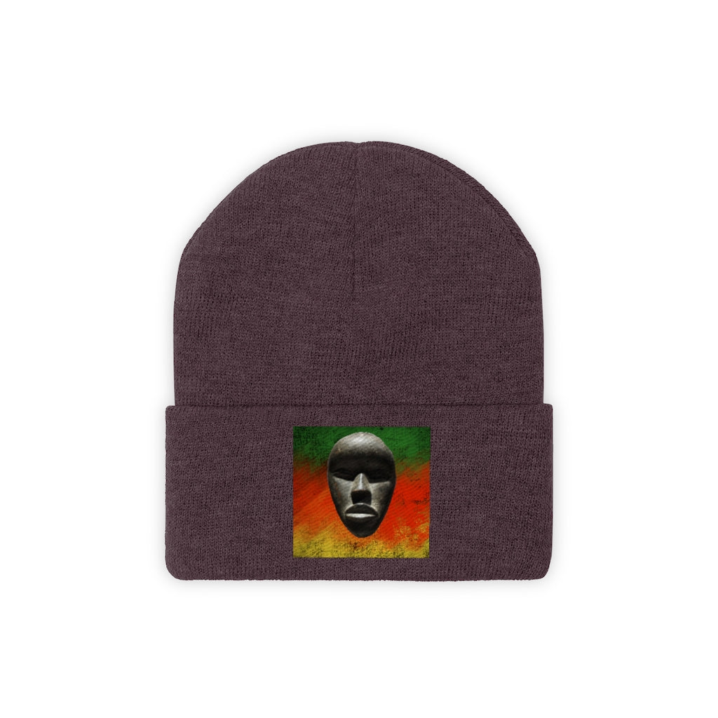 African Mask - Knit Beanie