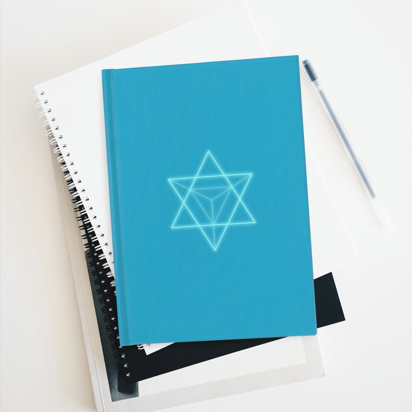 Sacred Geometry - Journal - Ruled Line - Turquoise Cover