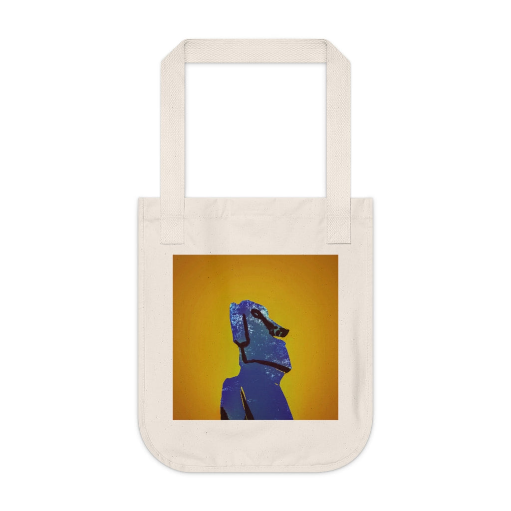 Organic Canvas Tote Bag - Easter Island