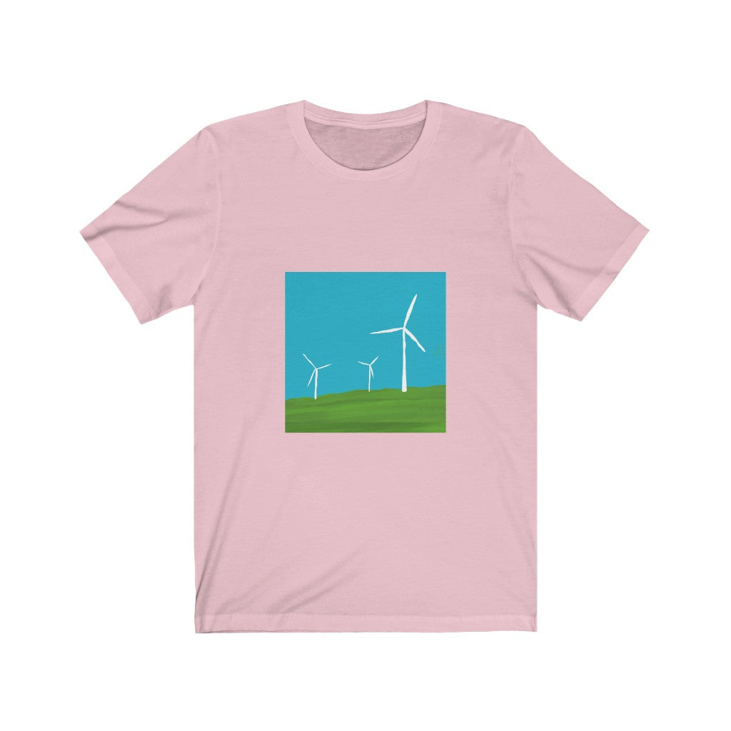Unisex Jersey Short Sleeve Tee - Wind Turbines