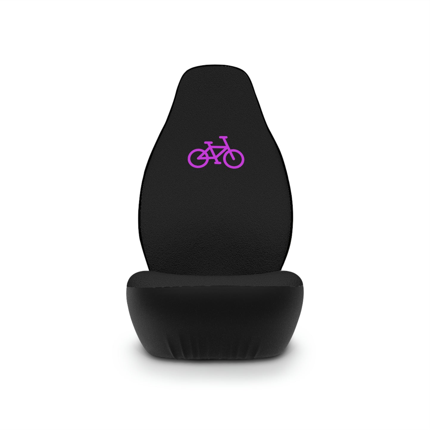 Black Car Seat Covers - Pink Bike