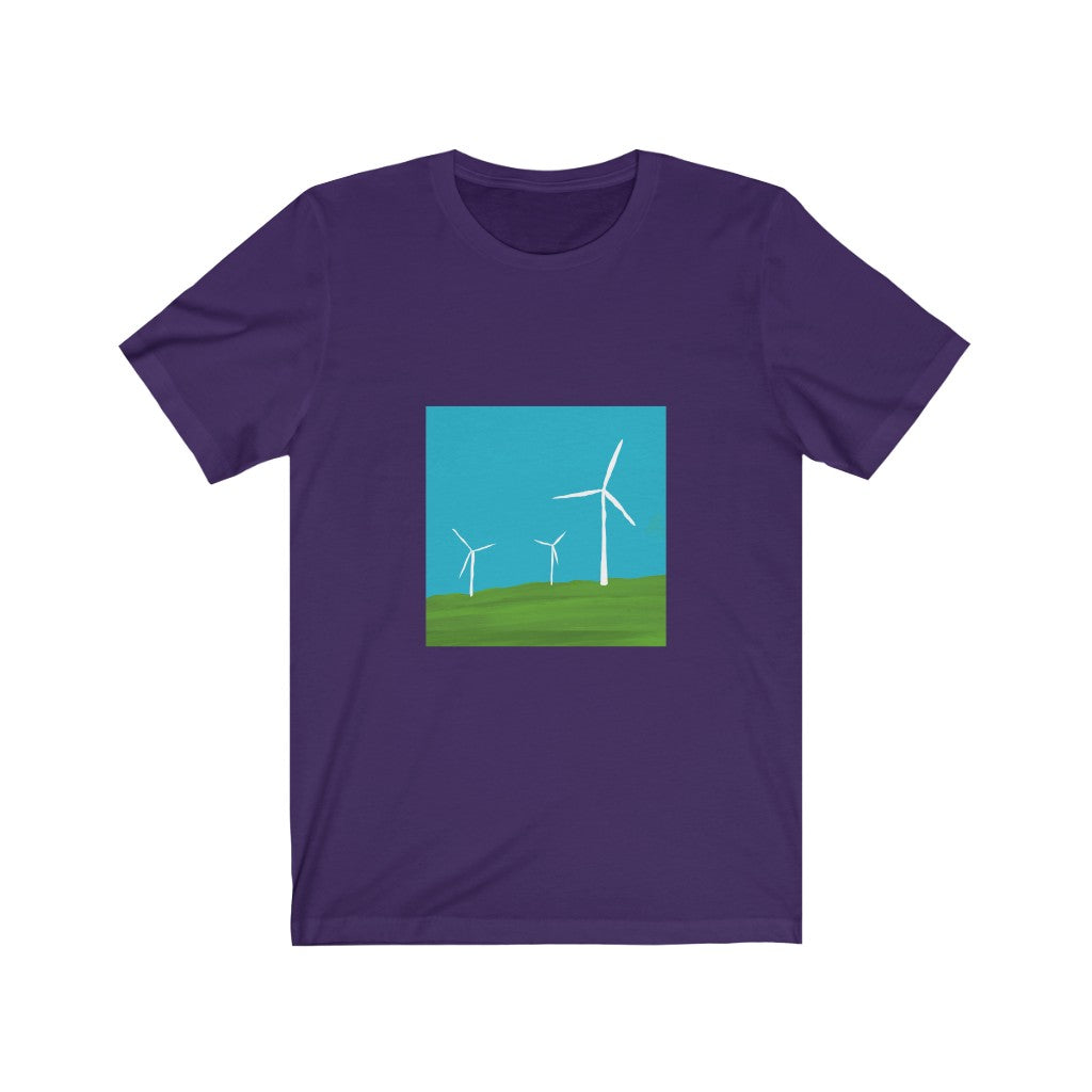 Unisex Jersey Short Sleeve Tee - Wind Turbines