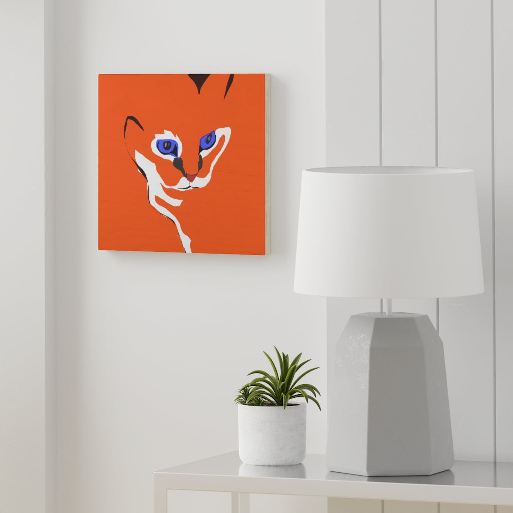 Wood Canvas - Cat Design