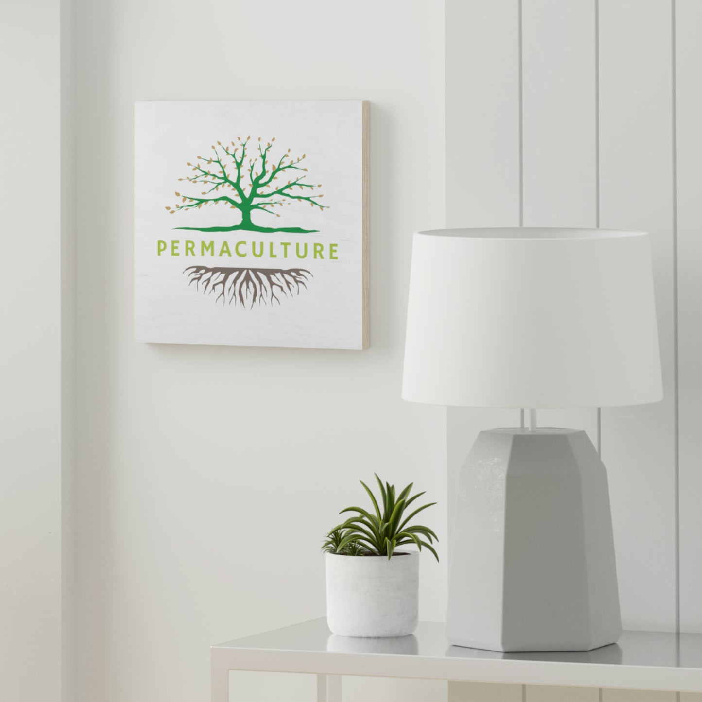 Wood Canvas - Permaculture - White