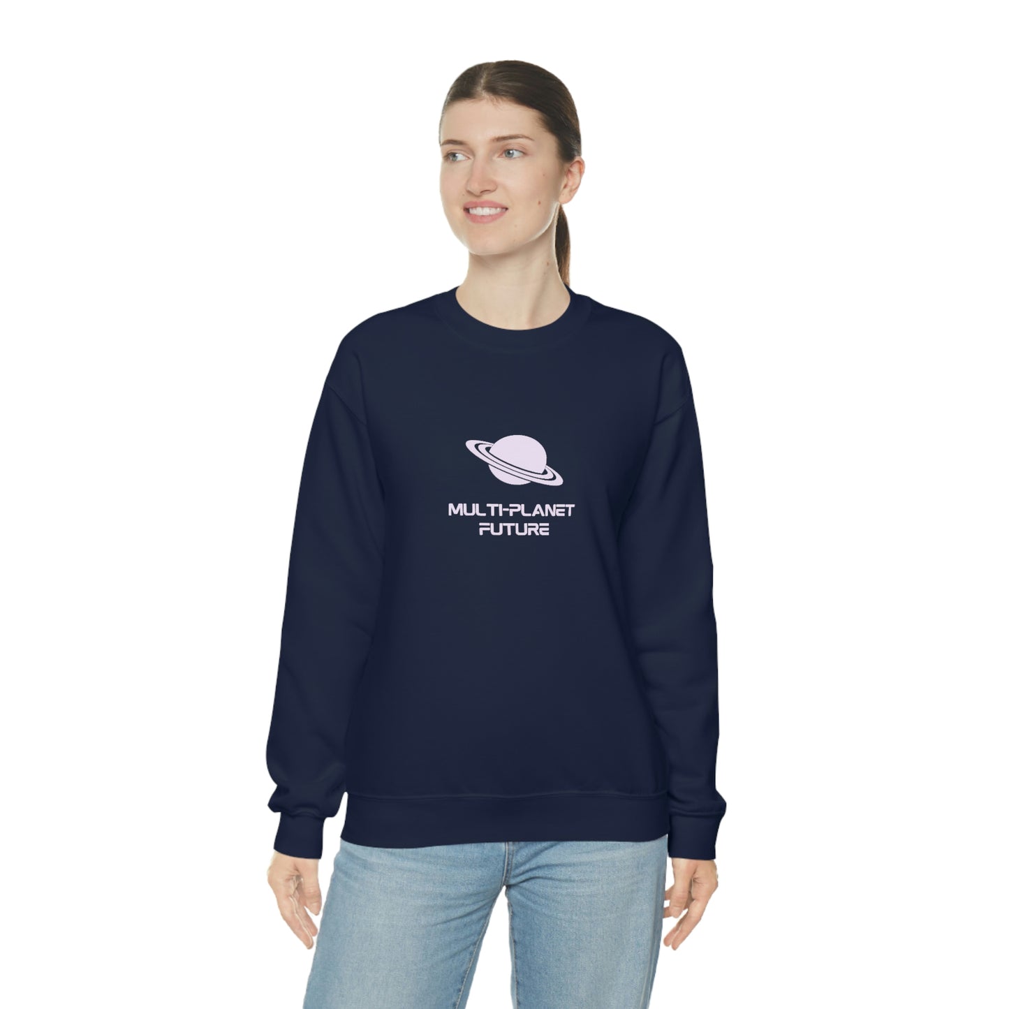 MULTI-PLANET FUTURE - Unisex Heavy Blend™ Crewneck Sweatshirt