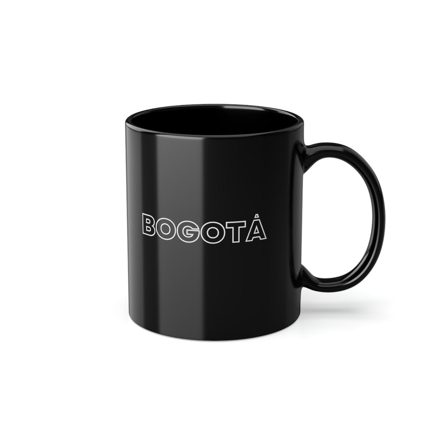 BOGOTA - CITY MUG - Black Coffee Cup, 11oz