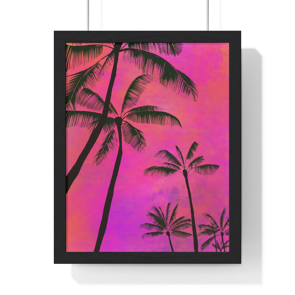Palm Trees - Premium Framed Vertical Poster