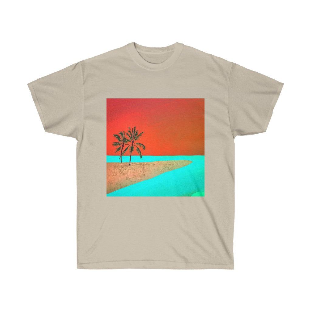 Palm Tree Beach - Unisex Ultra Cotton Tee