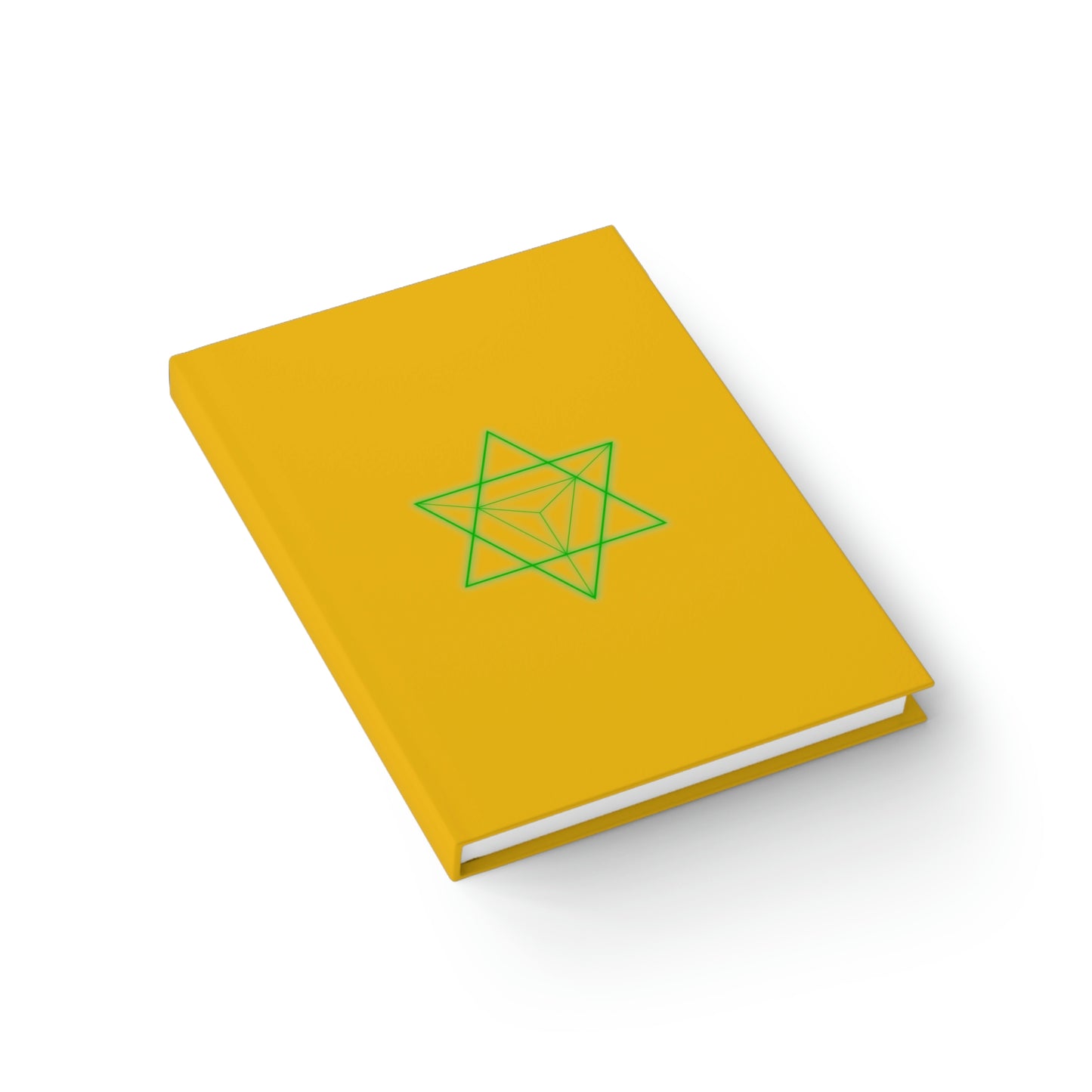 Sacred Geometry - Hardcover Journal - Ruled Line - Yellow Cover