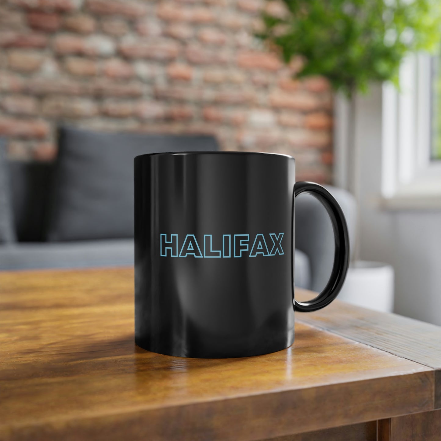 HALIFAX - CITY MUG - Black Coffee Cup, 11oz