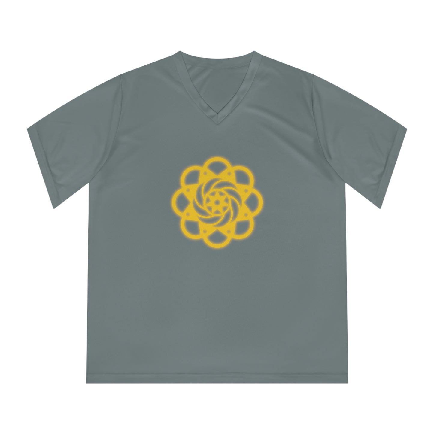 Women's Performance V-Neck T-Shirt - Sacred Geometry