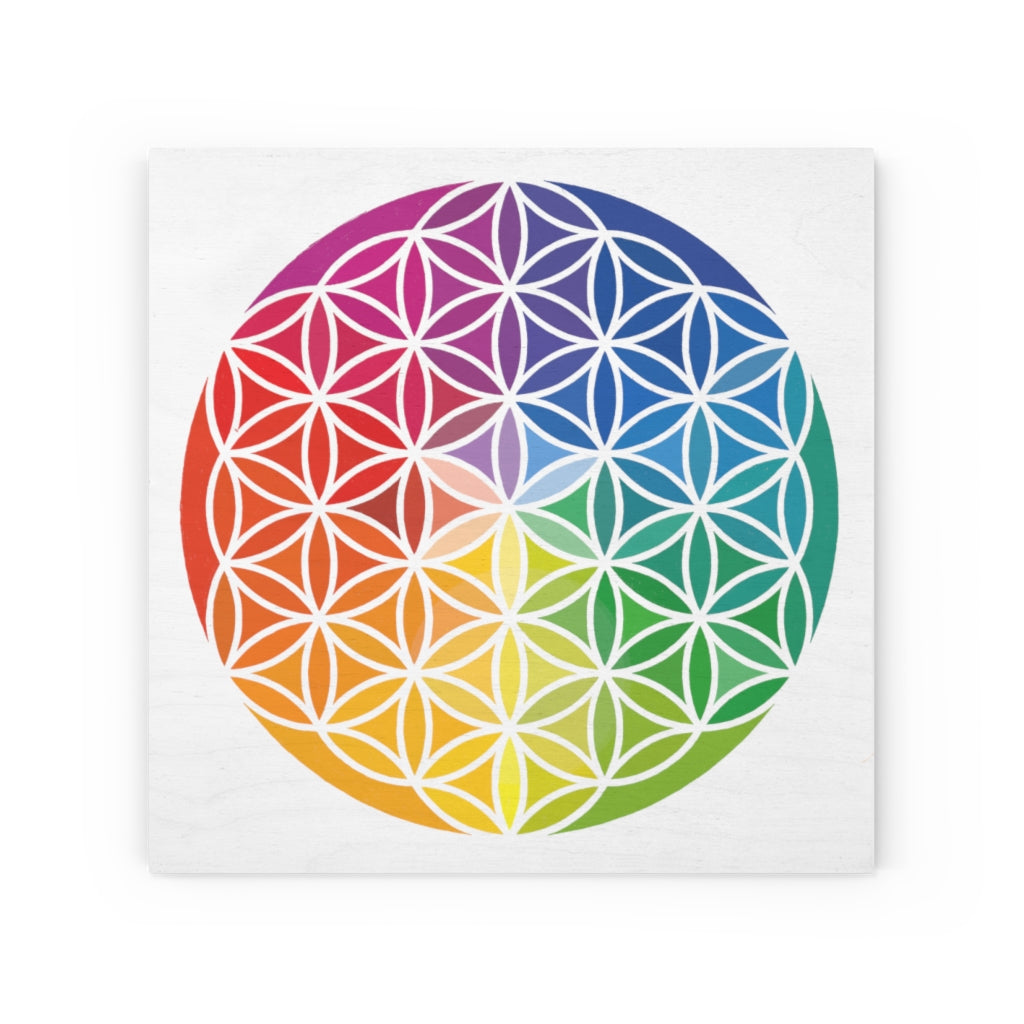 Wood Canvas - Flower of Life