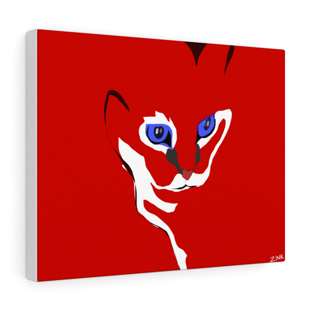 Cat Design - Red Canvas Gallery Wraps