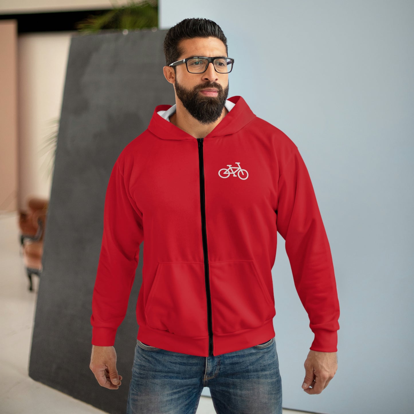 BIKE - Unisex Zip Hoodie