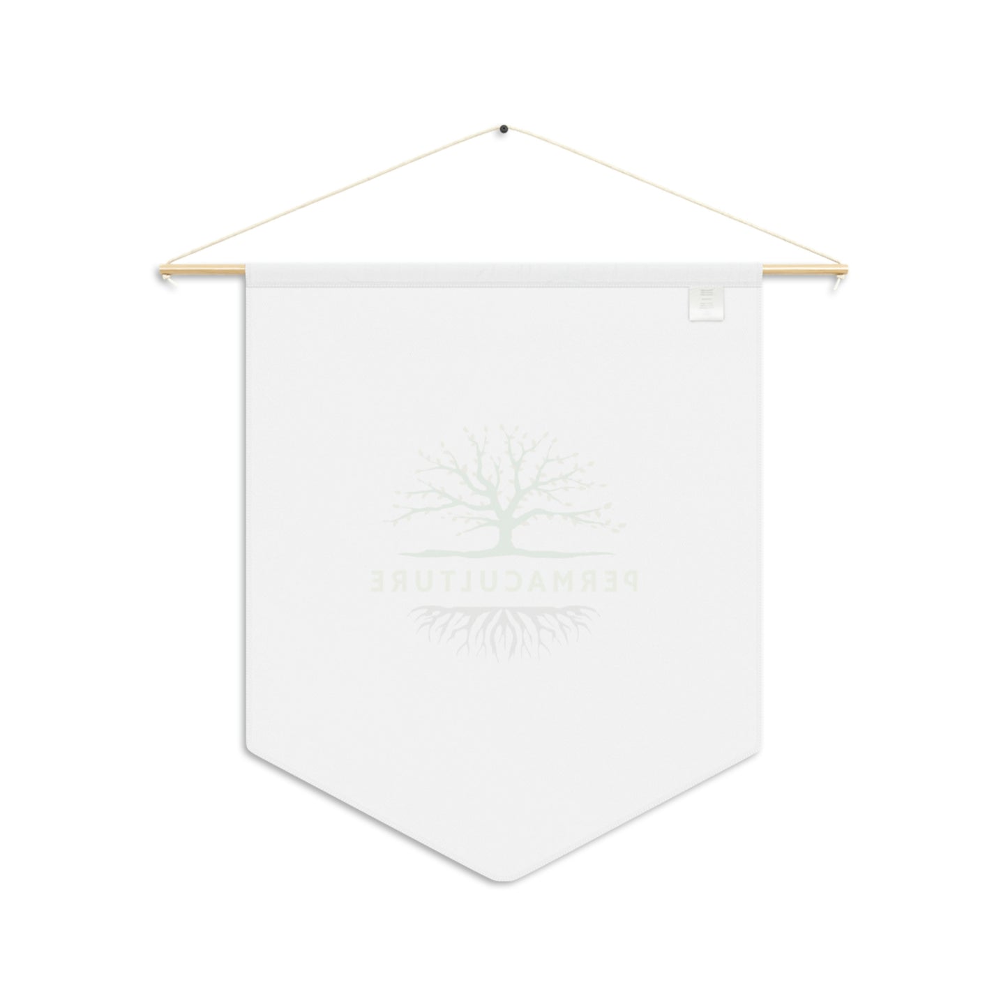 Permaculture Pennant - White