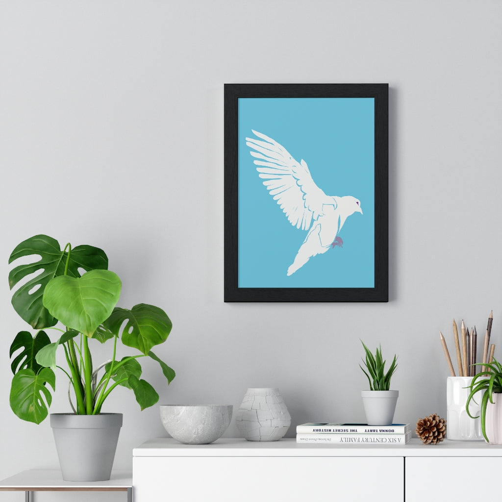 Dove of Peace - Premium Framed Vertical Poster