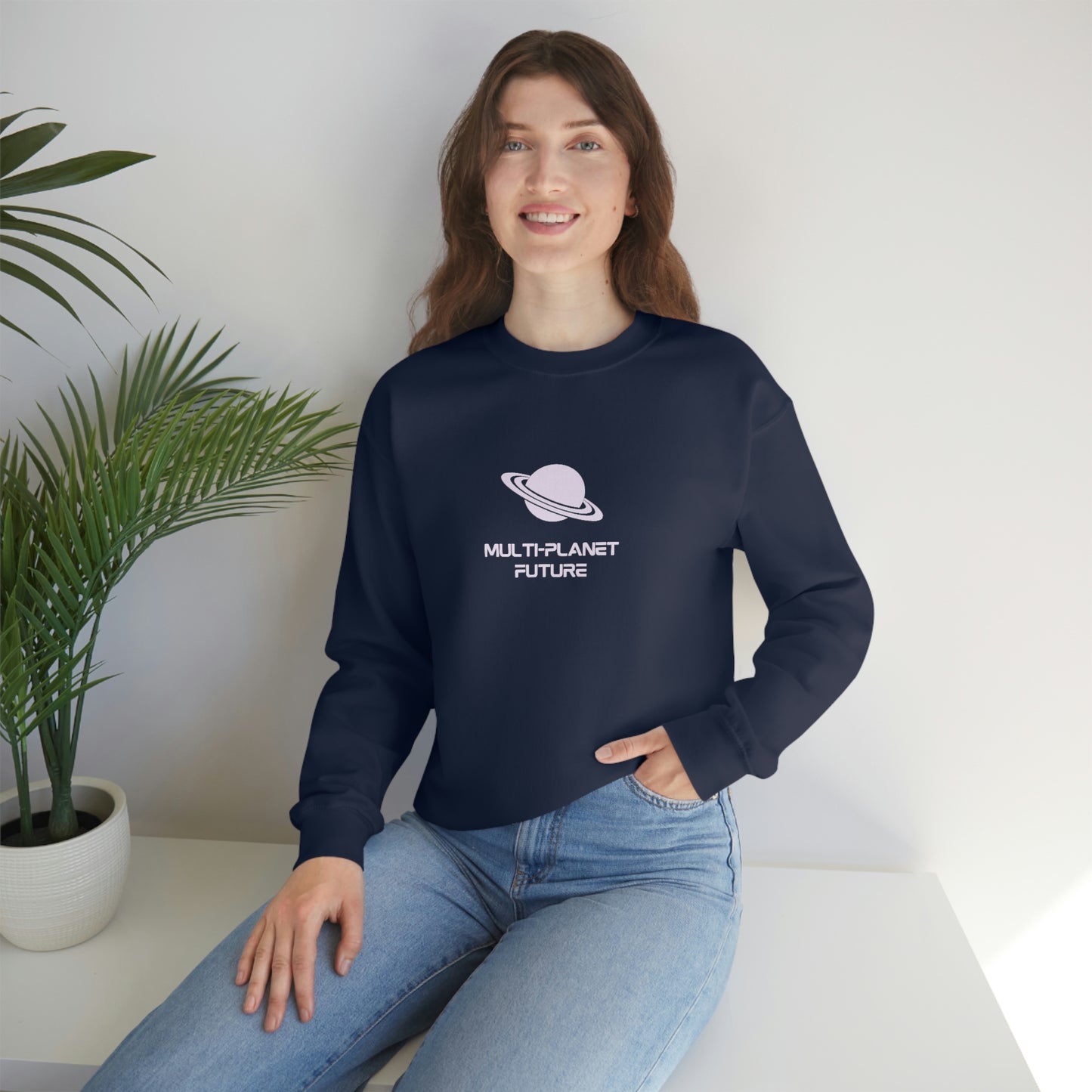 MULTI-PLANET FUTURE - Unisex Heavy Blend™ Crewneck Sweatshirt
