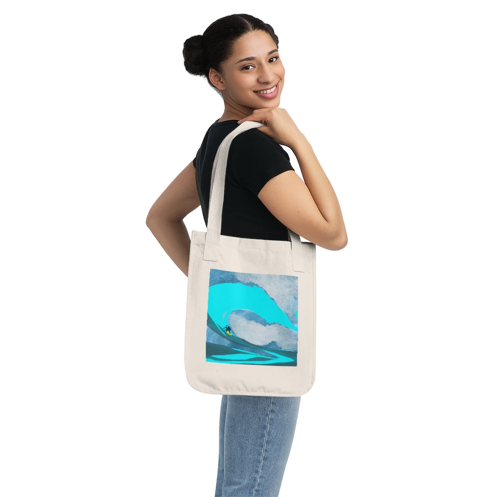 Organic Canvas Tote Bag - Surfer