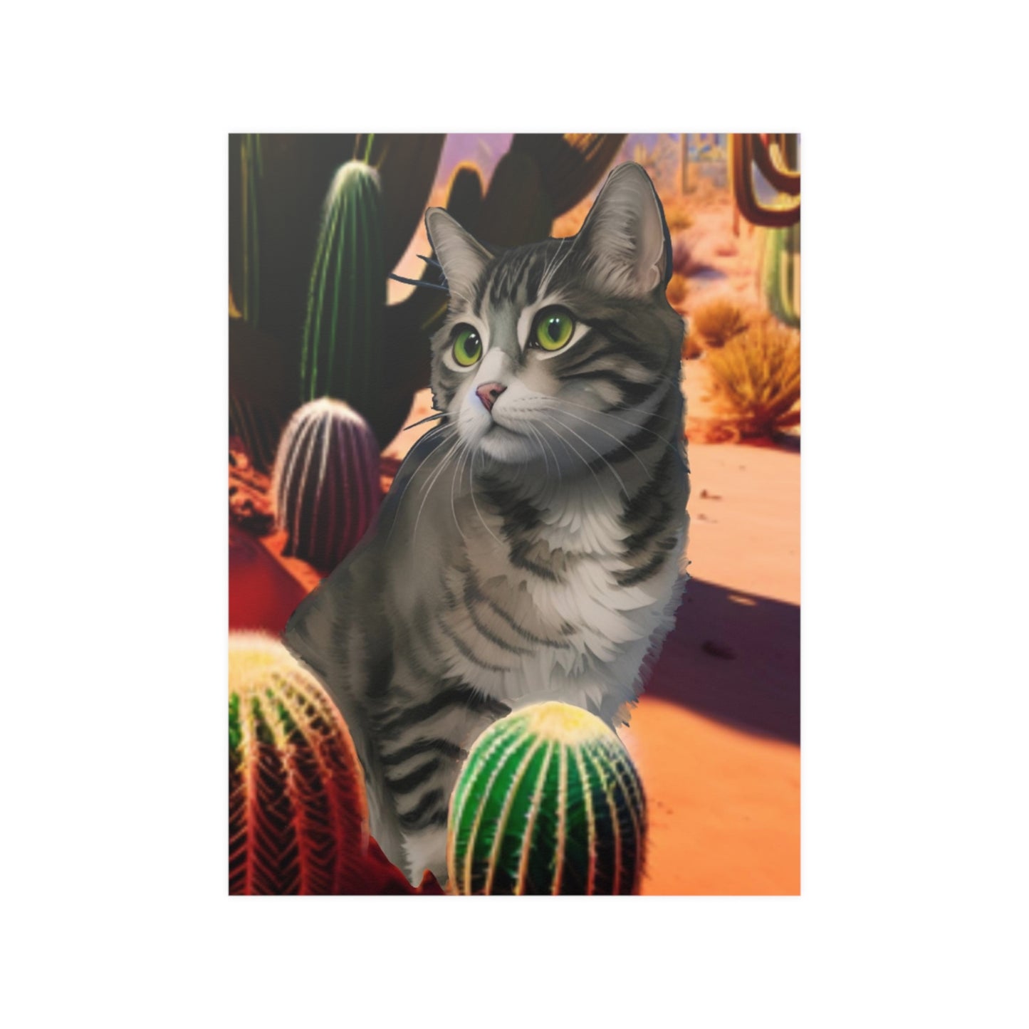 Softy the Cat - Satin Posters (210gsm)