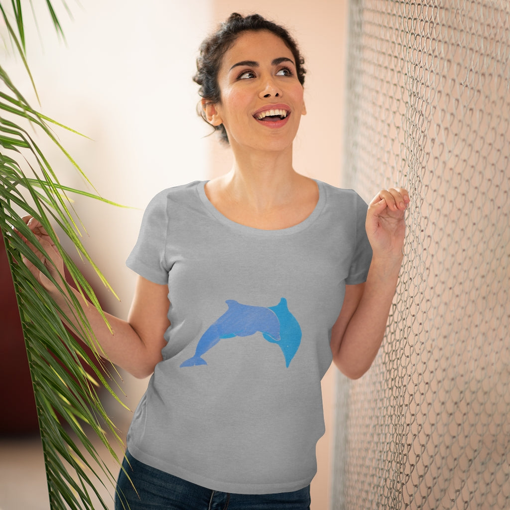 Organic Women's Lover T-shirt - Dolphins