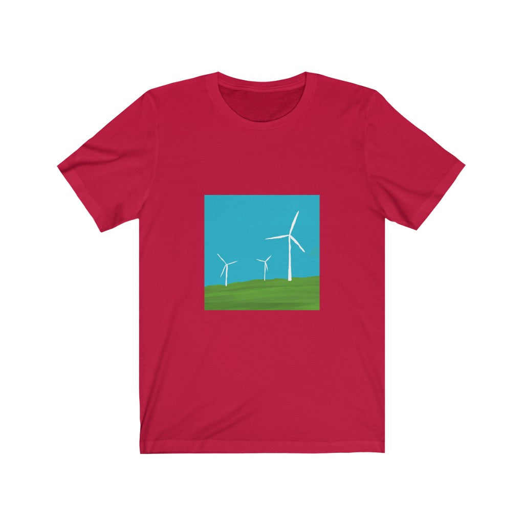 Unisex Jersey Short Sleeve Tee - Wind Turbines