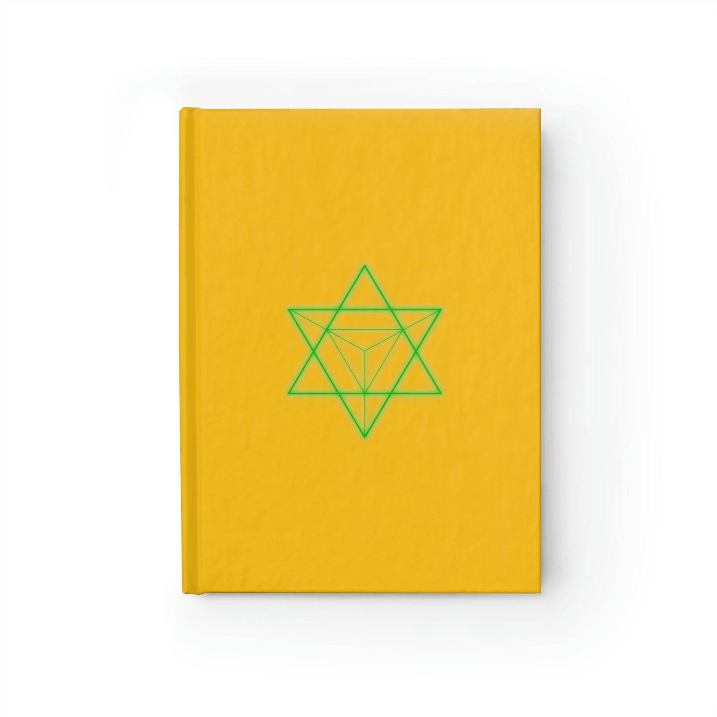 Sacred Geometry - Hardcover Journal - Ruled Line - Yellow Cover