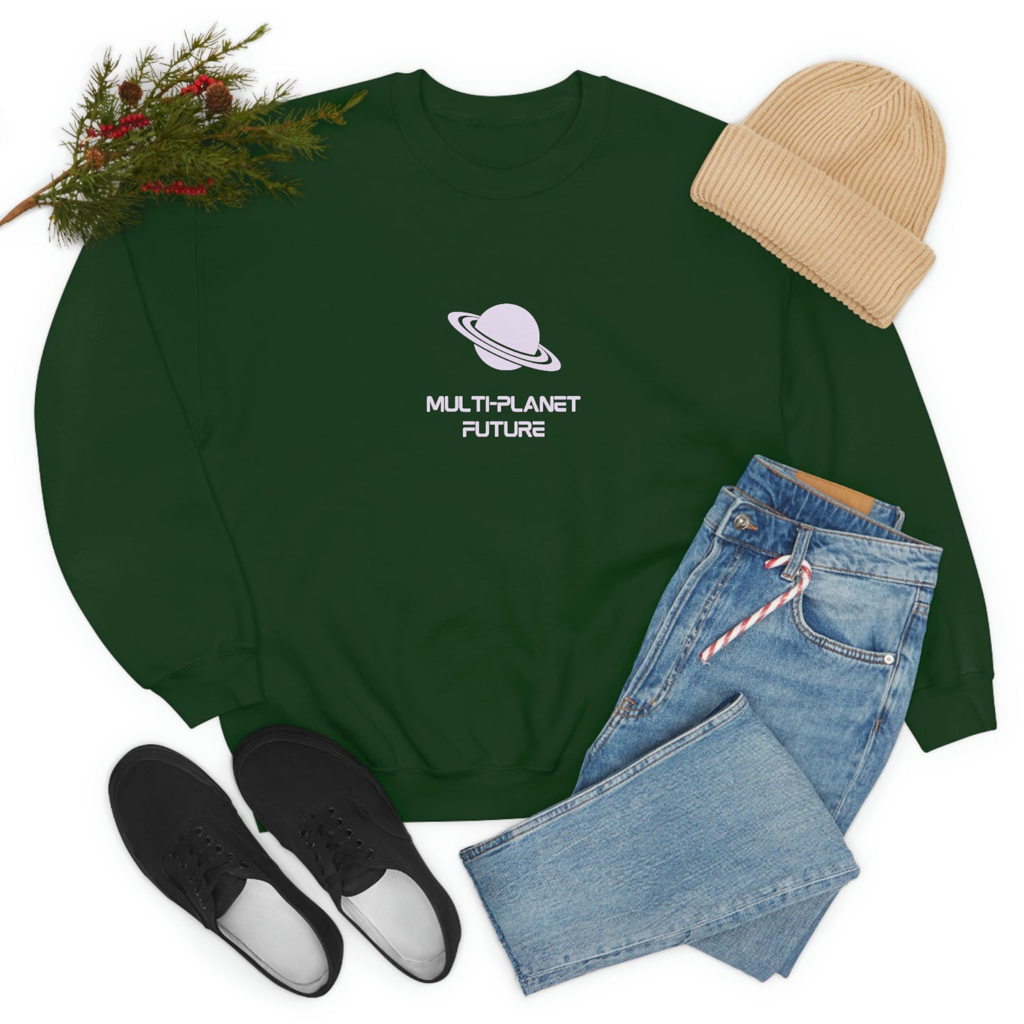 MULTI-PLANET FUTURE - Unisex Heavy Blend™ Crewneck Sweatshirt
