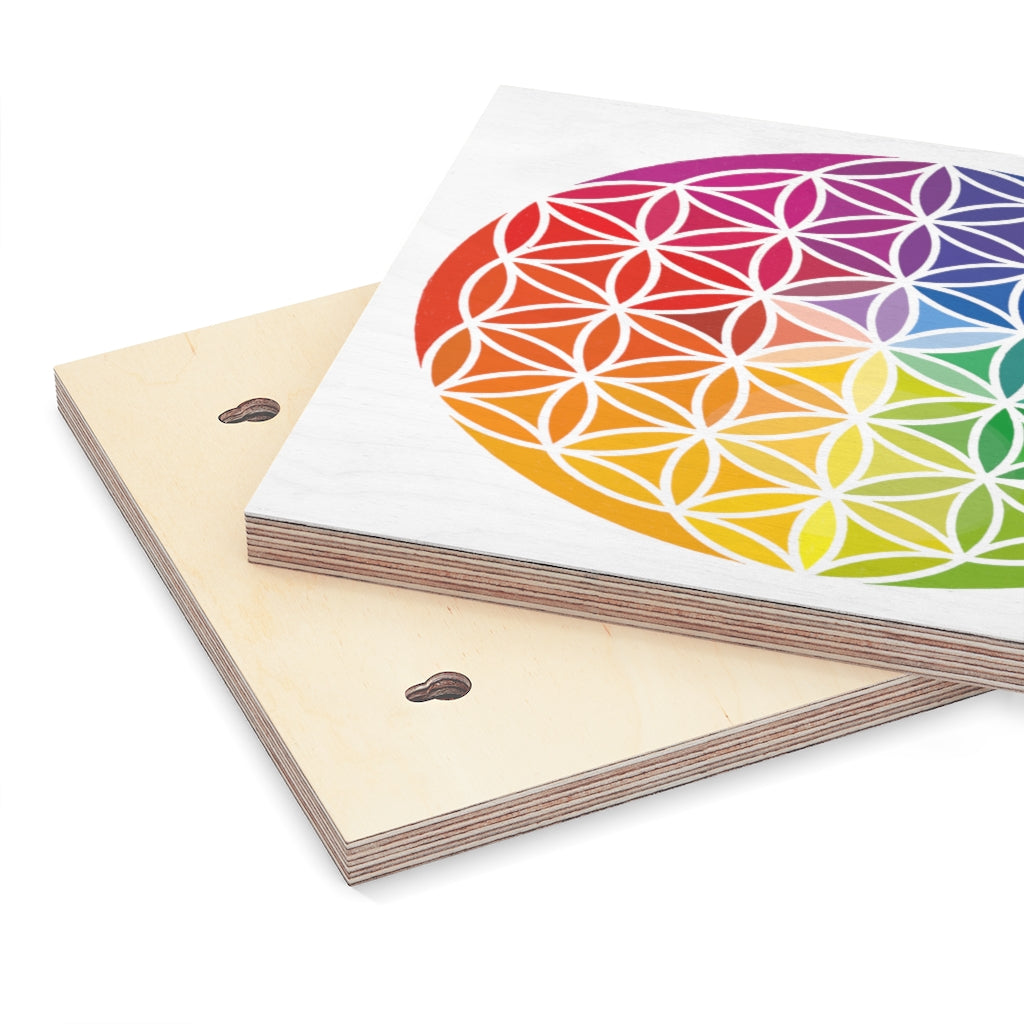 Wood Canvas - Flower of Life
